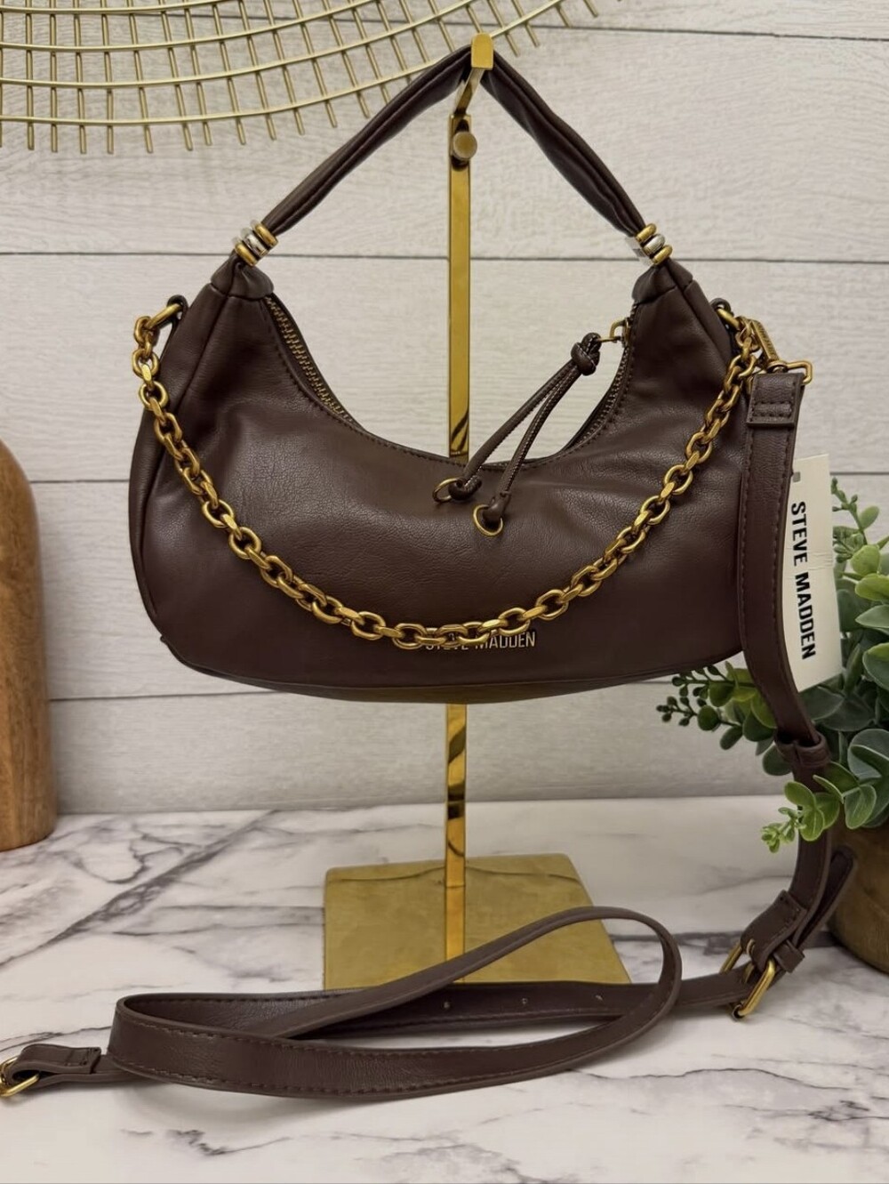 Steve Madden Chocolate Crossbody Handbag